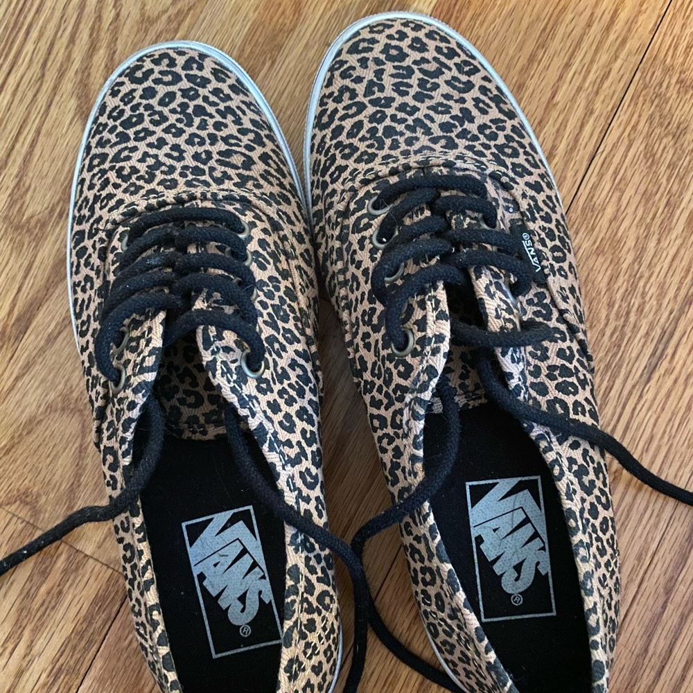 VANS barely worn cheetah sneakers
